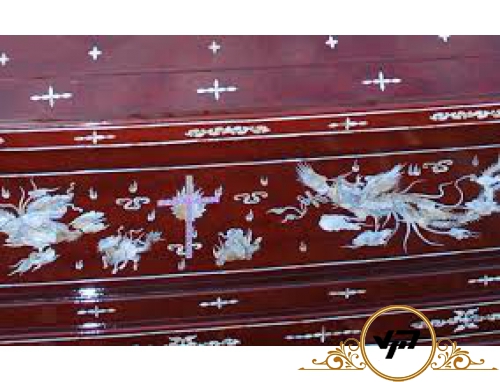 hòm cẩm lai sơn mài